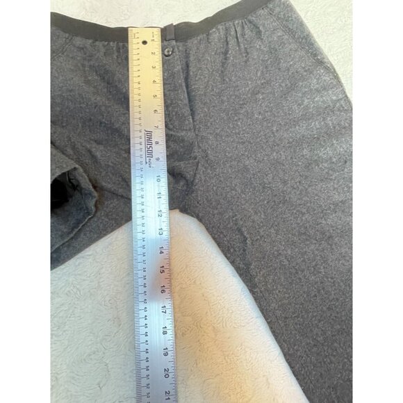 Marc Jacobs Womens Wool High Rise Cropped Capri Pants Size 8 Dark Gray Casual - Picture 8 of 12